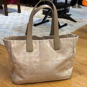 Chanel Beige Travel Tote Bag